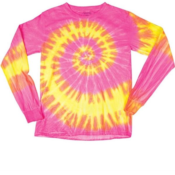 Wave Tie-Dyed Long Sleeve T-Shirt Thumbnail
